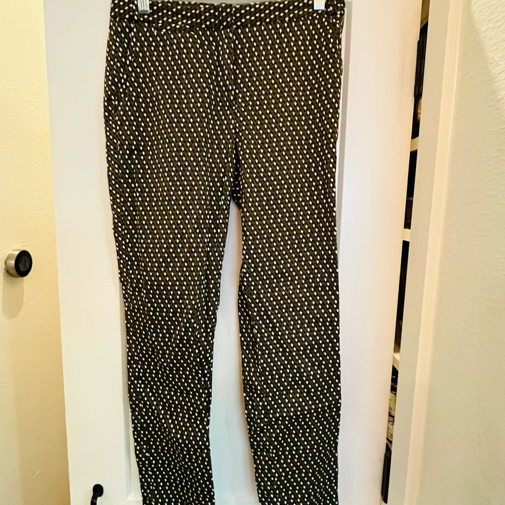 Zara Basic Black Label Geometric Print Pants | Si… - image 1